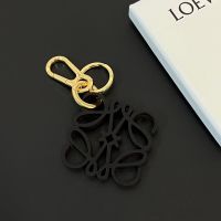 Loewe Anagram Charm In Calfskin Black