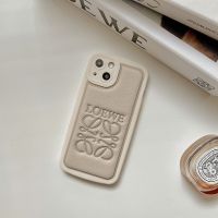 Loewe Anagram iPhone Case In Grained Leather Khaki