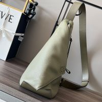 Loewe Anton Sling In Soft Grained Calfskin Olive