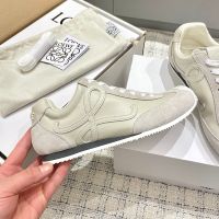 Loewe Ballet Runner 2.0 Sneakers Unisex Calfskin and Suede Beige