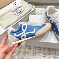 Loewe Ballet Runner 2.0 Sneakers Unisex Nylon and Suede Blue