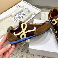 Loewe Ballet Runner 2.0 Sneakers Unisex Nylon and Suede Burgundy