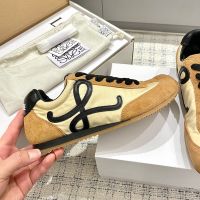 Loewe Ballet Runner 2.0 Sneakers Unisex Nylon and Suede Khaki