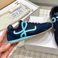 Loewe Ballet Runner 2.0 Sneakers Unisex Nylon and Suede Navy Blue