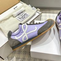 Loewe Ballet Runner 2.0 Sneakers Unisex Nylon and Suede Purple