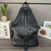 Loewe Convertible Backpack In Classic Calfskin Black