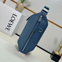 Loewe Convertible Sling In Classic Calfskin Blue