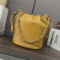 Loewe Flamenco Purse Bucket Bag In Mellow Nappa Lambskin Yellow