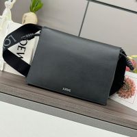 Loewe Flamenco Satchel In Shiny Supple Calfskin Black