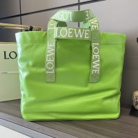 Loewe Fold Shopper In Fold Shopper In Paper Calfskin Apple Green