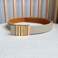 Loewe Graphic Logo Buckle Belt 2.8 In Smooth Calfskin Beige/Gold