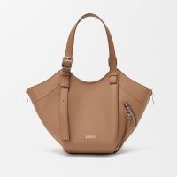 Loewe Hammock Flip Bag In Classic Calfskin Mocha