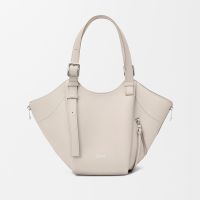 Loewe Hammock Flip Bag In Classic Calfskin Light Ghost