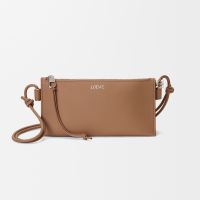 Loewe Joya Pouch In Nappa Calfskin Mocha