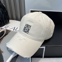 Loewe Logo Anagram Baseball Cap In Gradient Canvas Beige