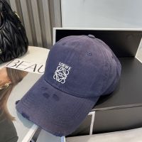 Loewe Logo Anagram Baseball Cap In Gradient Canvas Navy Blue