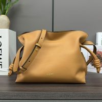 Loewe Medium Flamenco Clutch In Nappa Calfskin Brown