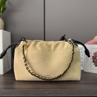 Loewe Medium Flamenco Purse In Suede Beige
