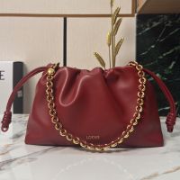 Loewe Medium Flamenco Purse In Mellow Nappa Lambskin Red