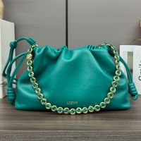 Loewe Medium Flamenco Purse In Mellow Nappa Lambskin Teal