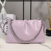Loewe Medium Flamenco Purse In Mellow Nappa Lambskin Violet