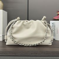 Loewe Medium Flamenco Purse In Mellow Nappa Lambskin White