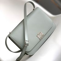 Loewe Medium Goya Bag In Silk Calfskin Grey