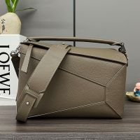 Loewe Medium Puzzle Edge Bag In Soft Grained Calfskin Marble