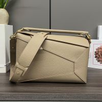 Loewe Medium Puzzle Edge Bag In Soft Grained Calfskin Sand