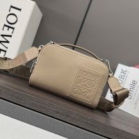 Loewe Mini Crossbody Camera Bag In Satin Calfskin Sand