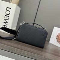 Loewe Mini Crossbody Camera Bag In Soft Grained Calfskin Navy Blue