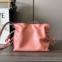 Loewe Mini Flamenco Anagram Clutch In Nappa Calfskin Cherry