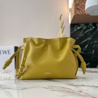 Loewe Mini Flamenco Clutch In Nappa Calfskin Yellow