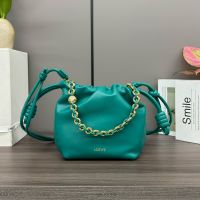 Loewe Mini Flamenco Purse In Mellow Nappa Lambskin Green
