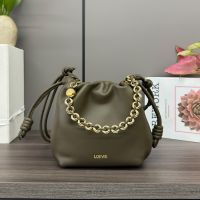 Loewe Mini Flamenco Purse In Mellow Nappa Lambskin Olive