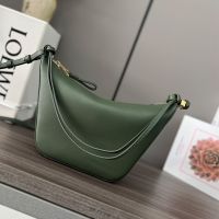 Loewe Mini Hammock Hobo In Classic Calfskin Retro Green