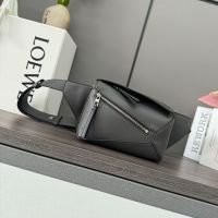 Loewe Mini Puzzle Edge Bumbag In Classic Calfskin Coffee