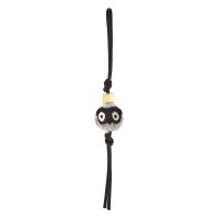 Loewe Owl Charm In Felt and Calfskin Grey/Black