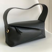 Loewe Puzzle Hobo In Nappa Calfskin Black