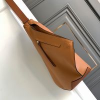 Loewe Small Anton Backpack In Grained Calfskin Brown