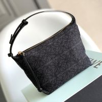 Loewe Small Cubi Bag In Anagram Jacquard and Calfskin Black