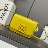 Loewe Small Goya Bag In Silk Calfskin Yellow