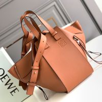 Loewe Small Hammock Bag In Classic Calfskin Brown