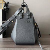 Loewe Small Hammock Bag In Soft Grained Calfskin Black
