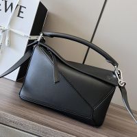 Loewe Small Puzzle Bag In Classic Calfskin Black