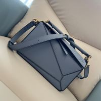 Loewe Small Puzzle Bag In Classic Calfskin Blue