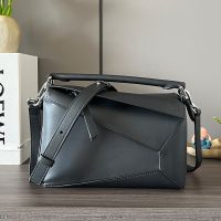 Loewe Small Puzzle Edge Bag In Classic Calfskin Black
