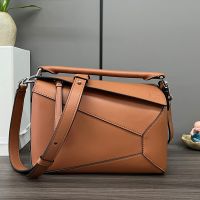 Loewe Small Puzzle Edge Bag In Classic Calfskin Brown