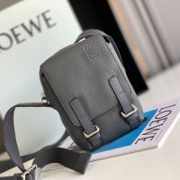 Loewe XS Military Crossbody In Soft Grained Calfskin Grey