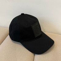 Loewe Logo Anagram Patch Baseball Cap In Canvas Black